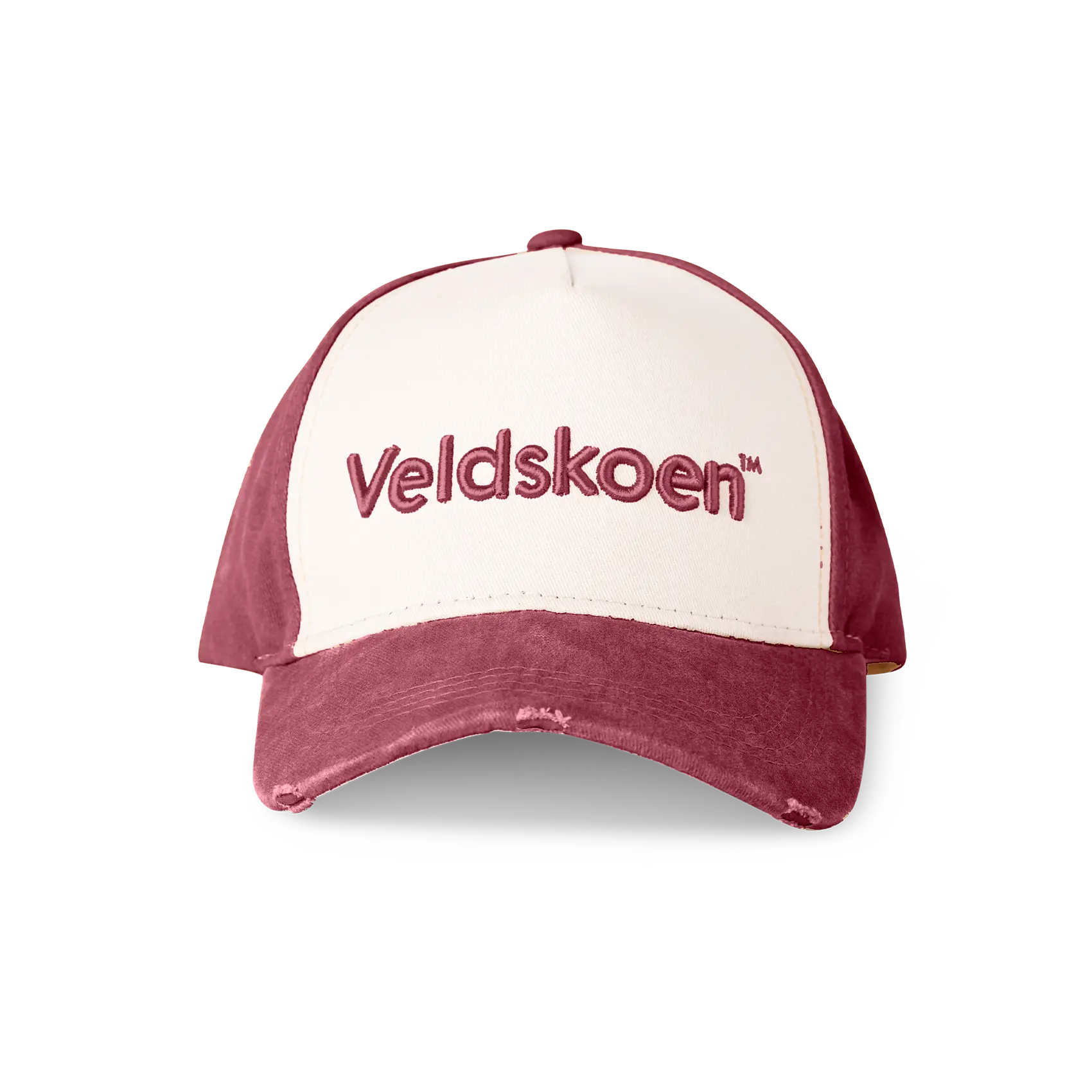 Veldskoen Maroon Stone Washed Cap