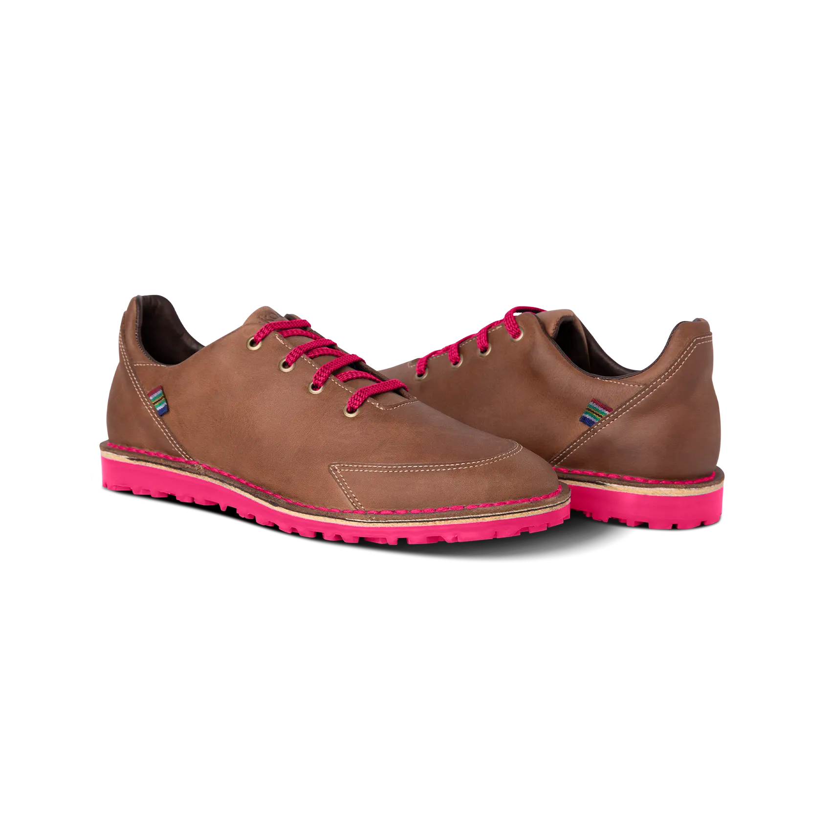 Veldskoen Hadeda Loft Golf Shoe (Hot Pink Sole)