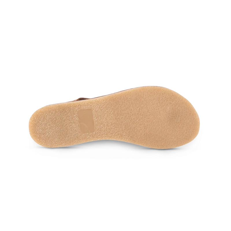 Veldskoen Ladies Plakkie - Thin Strap (Brown Leather)