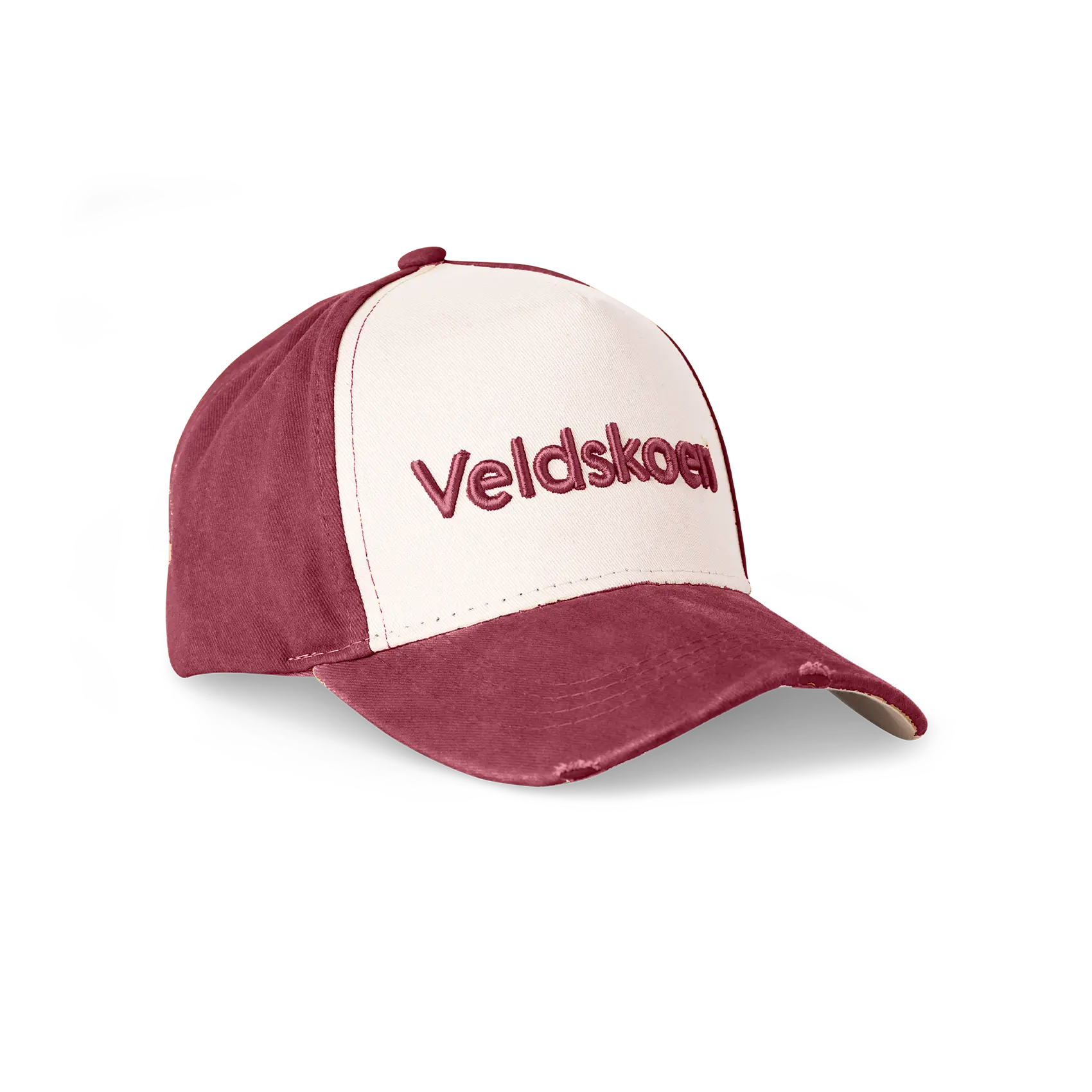 Veldskoen Maroon Stone Washed Cap