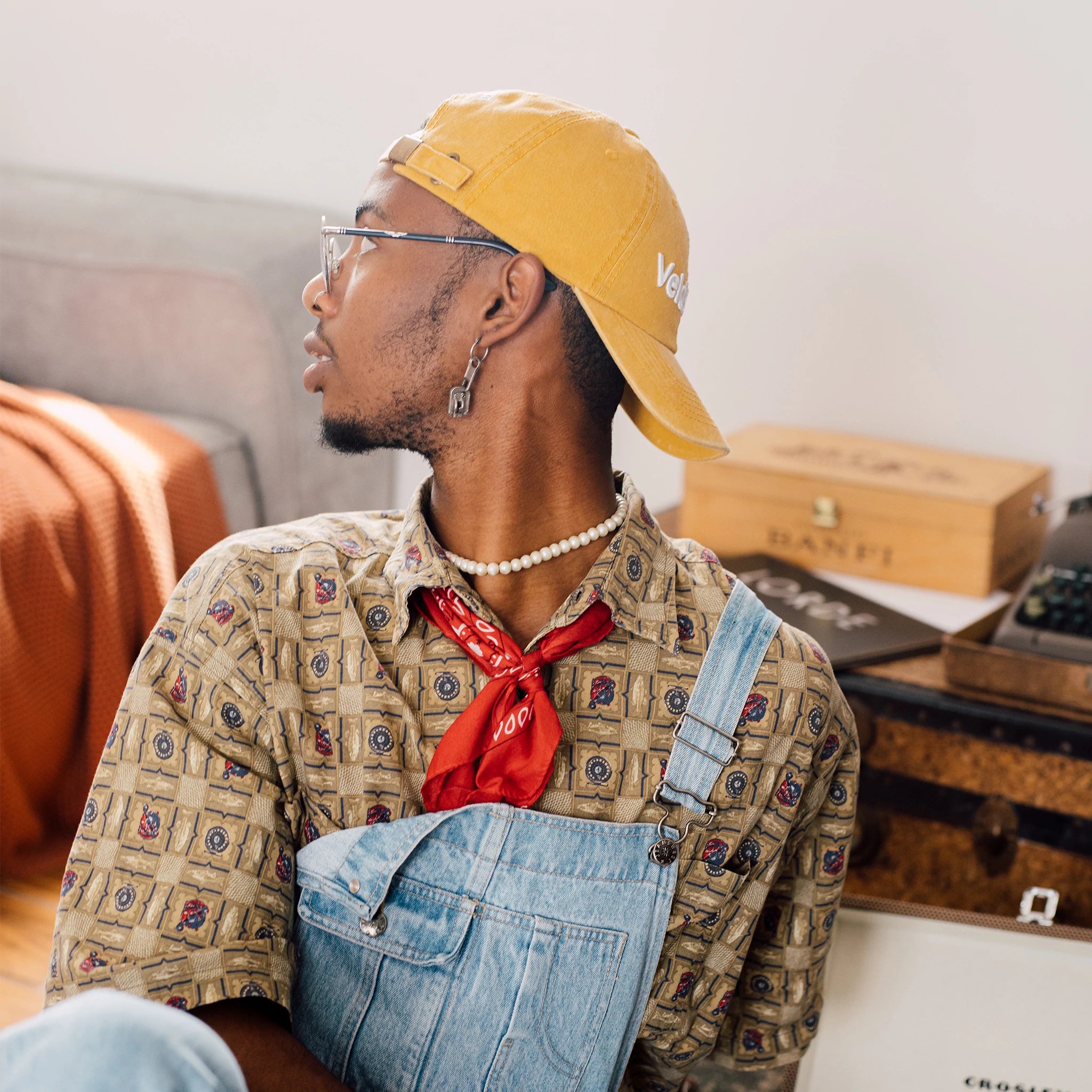 Veldskoen Mustard Stone Washed Dad Cap