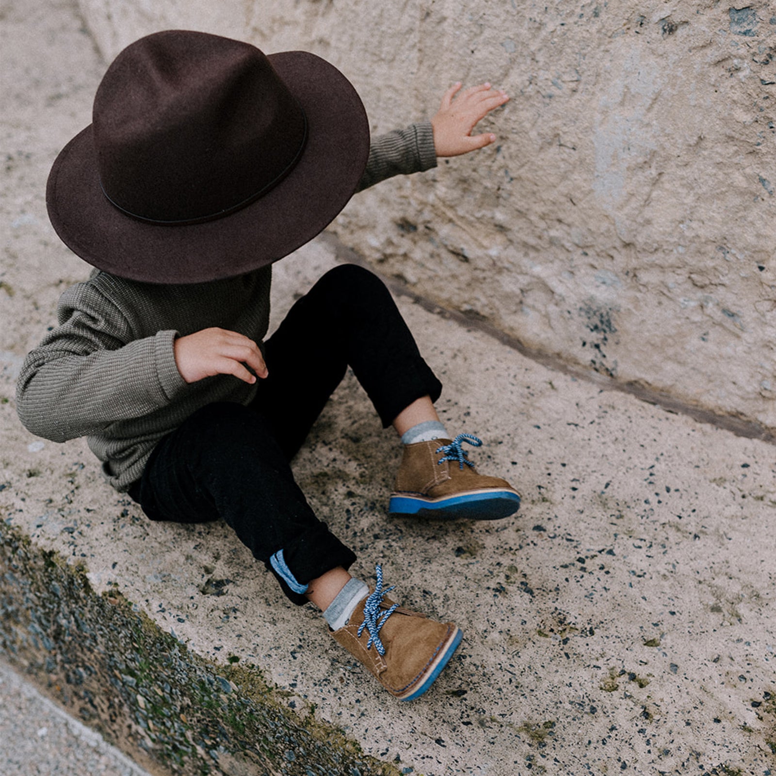 Veldskoen Kids Eddie the Elephant (Blue Sole) – Veldskoen South Africa